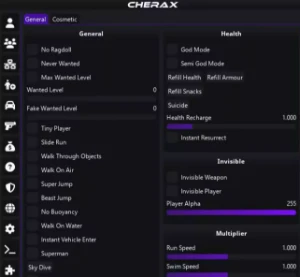 Conta Cherax V5 Mod Menu PC [Standard - versão paga] - Softwares e Licenças