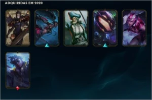unraked lv 49, 6skin,714 ess laranjas,1 bau, 2 frag de chave - League of Legends LOL