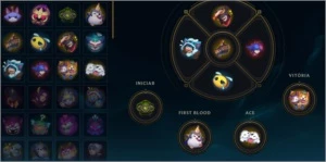 unraked lv 49, 6skin,714 ess laranjas,1 bau, 2 frag de chave - League of Legends LOL