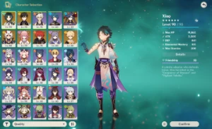 Ar 54✨Xiao+Bis Itto C1 Yae Miko Zongli Mona C1 Diluc Keking✨ - Genshin Impact
