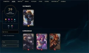 Conta TOP - League of Legends LOL