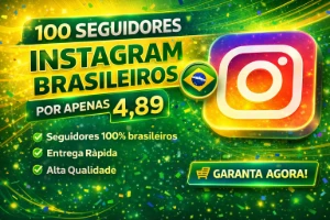 Instagram Seguidores Brasileiros | Garantia 30 Dias - Redes Sociais