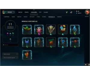 CONTA RARA 255 SKins unico dono - League of Legends LOL