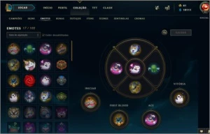 CONTA RARA 255 SKins unico dono - League of Legends LOL
