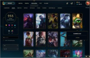 CONTA RARA 255 SKins unico dono - League of Legends LOL