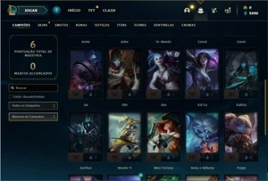 Conta prata 4 com 29 Champs e 5 Skins + 1 Fragmento - League of Legends LOL
