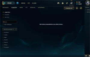 Conta Lv 358 com 315 skins/111 Cromas - League of Legends LOL