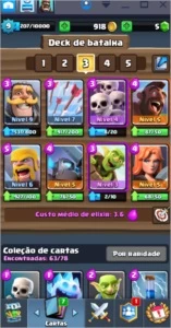 conta clash royale arena real 7