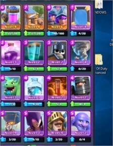 conta clash royale arena real 7
