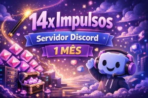 🪄14x Impulsos | Servidor Discord | 1 mês - Redes Sociais