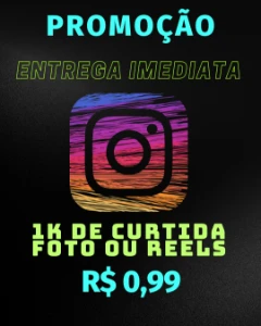 1k de curtidas em foto ou reels instagram - Redes Sociais