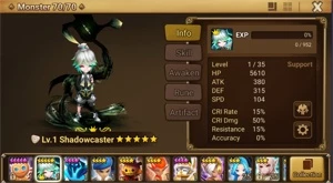 Reroll Summoners War lvl10 com Shadowcaster Light - Shun - Outros