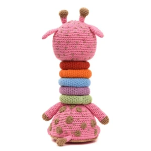 Girafa brinquedo educativo em amigurumi - Artesanato e Personalizados