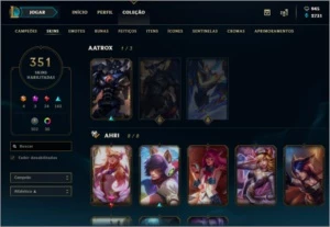 Conta diamond 3, 350+ skins - League of Legends LOL