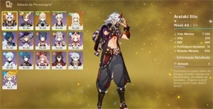 Itto+Jean+Memoria da Poeira+ Banner Garantido - Genshin Impact