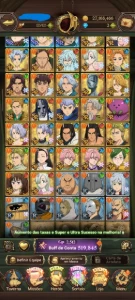 conta start com muitos recurso - Seven Deadly Sins