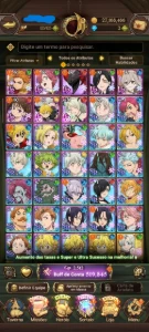 conta start com muitos recurso - Seven Deadly Sins