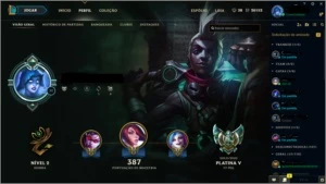 Conta Plat V TODOS CAMPEÃO HABILITADO + 26K IP - League of Legends LOL