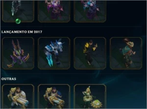 Conta Full Champ Platina - League of Legends LOL