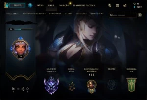 conta d3 20 skins - 44 fragmentos skins - League of Legends LOL