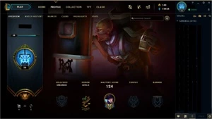 Conta antiga da season 1 com 7 skins vitoriosas 225 skins - League of Legends LOL
