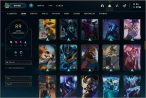 Conta platina 2 com 400k de yasuo, 94 champs e 89 skins - League of Legends LOL