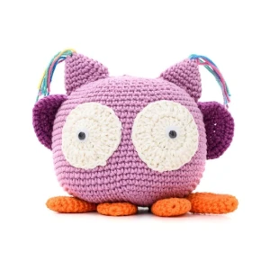 Coruja Peso de Porta em Amigurumi - Artesanato e Personalizados