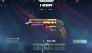 Conta Valorant com skins,sheriff arcane e chaveiro imortal