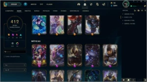 Conta de lol diamante 2 + 412 skins - League of Legends