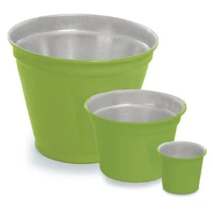 Vaso de Alumínio Crisântemo - Cores - Artesanato e Personalizados