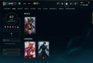 Bronze 3 com 70 Champs e 40 Skins ( Mais de 25 Jogos ) - League of Legends LOL