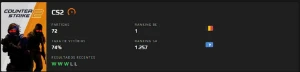Conta Cs2 Gamersclub/Faceit - Counter Strike