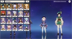 AR 47 Xiao Venti + Harpa e  outros 4 T5 - Genshin Impact