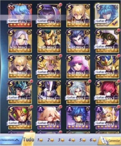 Conta SAINT SEIYA AWAKENING - Server A36 VULPÉCULA - NVL 58 SSA