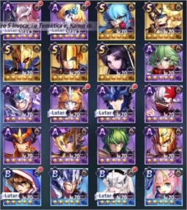 Conta SAINT SEIYA AWAKENING - Server A36 VULPÉCULA - NVL 58 SSA