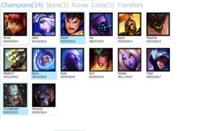 CONTA LOL LVL 16 +14 CAMPEÕES +440 IP +3 Skins +5 Icones - League of Legends