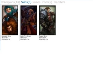 CONTA LOL LVL 16 +14 CAMPEÕES +440 IP +3 Skins +5 Icones - League of Legends
