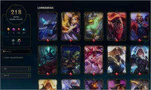 Vendo Conta Ouro II 218 Skins - League of Legends LOL