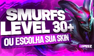 Contas League Of Legends Smurf - Lvl 30+ - Full Acesso