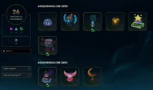 Conta Full Acesso, Muitos Icones, Emotes E 185 Skins - League of Legends LOL