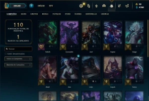 Conta bronze 2 com 25 Champs e 16 Skins + 1 Fragmento - League of Legends LOL