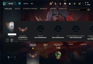 Conta bronze 2 com 25 Champs e 16 Skins + 1 Fragmento - League of Legends LOL