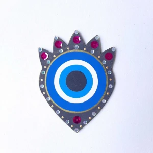 Enfeite de Parede Olho Grego Rosa - Artesanato e Personalizados