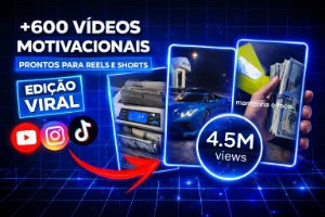 +600 Vídeos Motivacionais Prontos Para Reels E Shorts - Outros