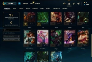 Conta prata 2 com 23 Champs e 5 Skins - League of Legends LOL