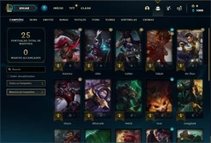 Conta prata 2 com 23 Champs e 5 Skins - League of Legends LOL
