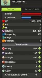 IOP 199 (50%) TOUCH - PANDAWO ( ALFA SAPA E JOA MAGUS 100) - Dofus
