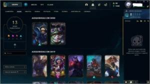 Conta smurf PLATINA 1 - League of Legends LOL