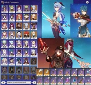 Conta Genshin Impact - AR56 (Hutao, Kazuha++++)