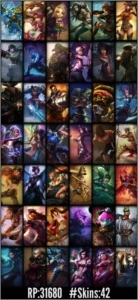Conta Gold 1 Muitas Skins - League of Legends LOL